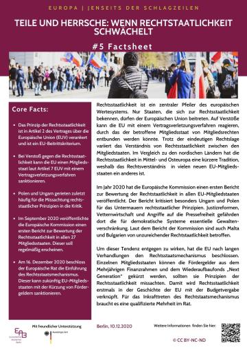 Fact Sheet Rechtsstaatlichkeit