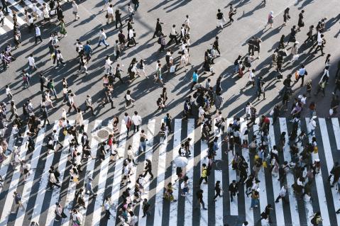 Menschen auf der Straße