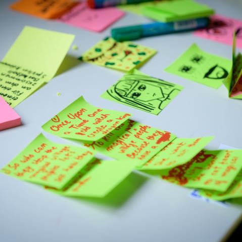 Bild mit Post-Its