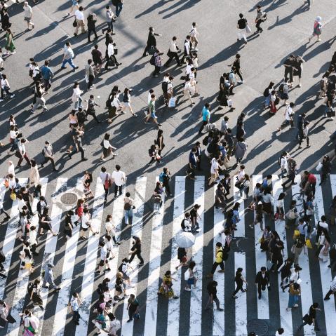 Menschen auf der Straße